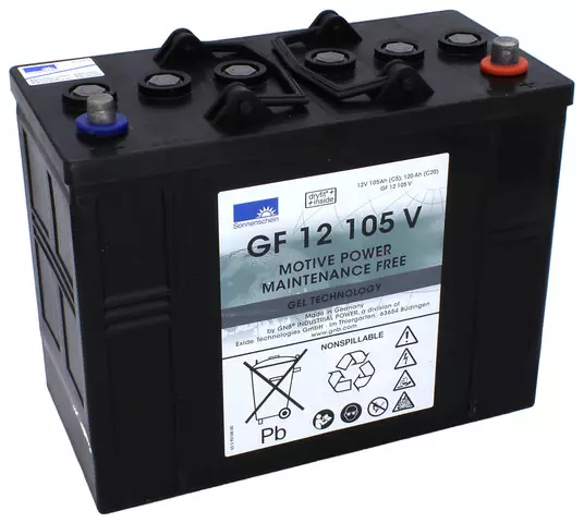 Sonnenschein geeliakku GF12/105 12v105Ah - Geeli ajovoima- ja teollisuusakut - 3661024500296 - 1