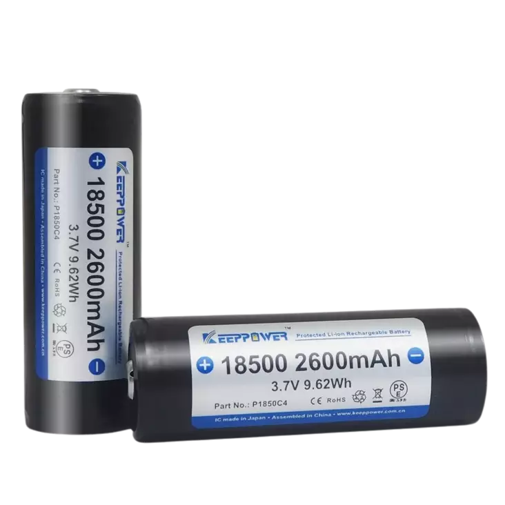 Keeppower P1850C4 18500 3.7V2600mAh 2kpl - Muut Li-ion kennot - 6970906550616 - 2