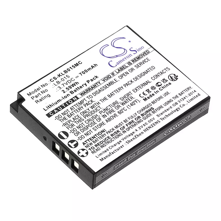 Kodak LB-015 akku 3.7v 700mah CS - Muiden merkkien kameranakut - 4894128203896 - 1