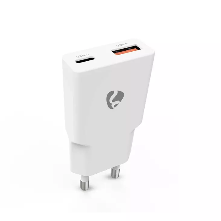 Nedis verkkolaturi 1 USB-A/USB-C portti - Mobiililaitelaturit - 5412810470266 - 1