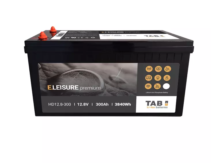 Tab HD12-300 Pre BT akku12.8v300Ah3840w - Li-ion ajovoima- ja teollisuusakut - 3838810750436 - 1