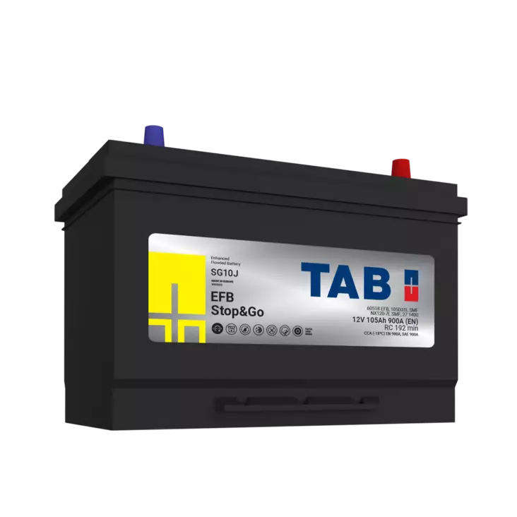 TAB käynnistysakku EFB SG10J STOP&GO 12V 105Ah 900A(EN - Tab käynnistysakut - 3838807038516 - 2