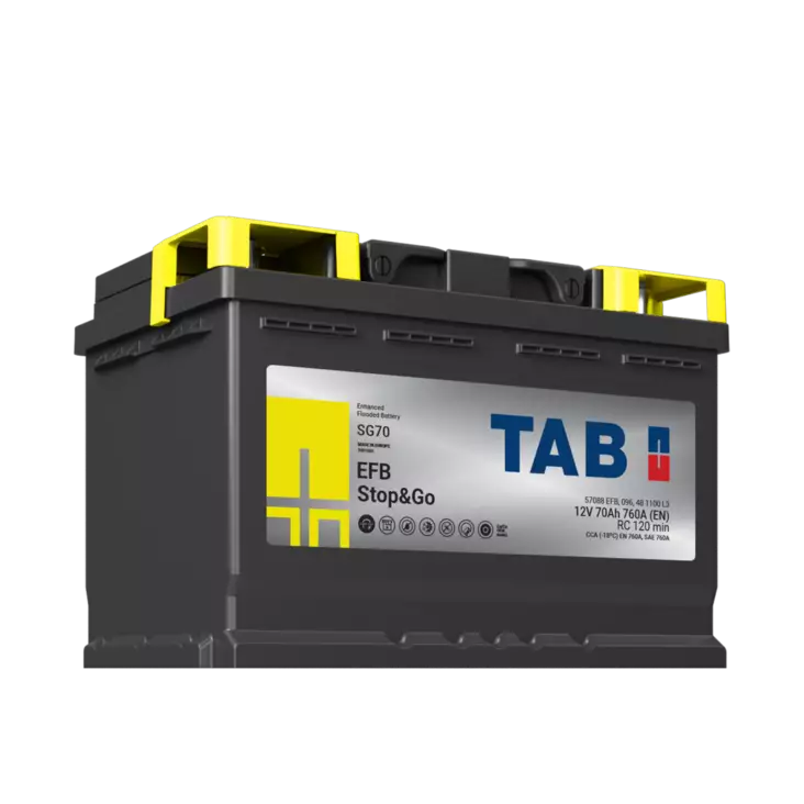 TAB käynnistysakku EFB SG70 STOP&GO 12V 70Ah 760A(EN - Tab käynnistysakut - 3838807023796 - 2