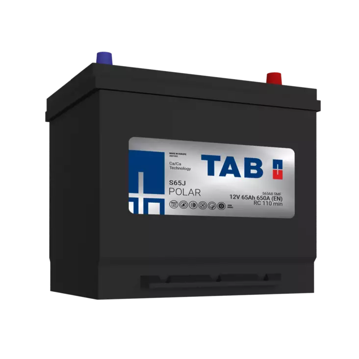 TAB käynnistysakku Polar S S65J 12V 65Ah 650A(EN - Tab käynnistysakut - 3838807030596 - 2