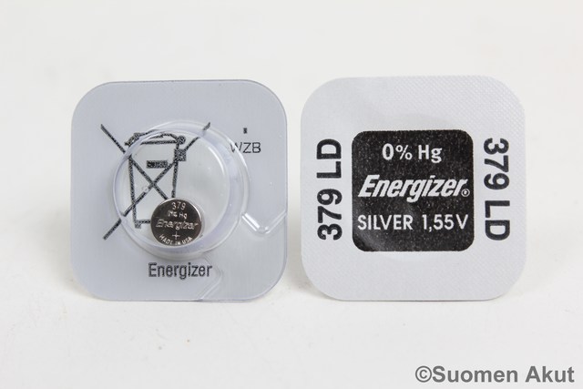 Energizer Knopfzelle Silberoxid 379 – Kompatibel Mit SR521SW, SR63, D379 U.a., 1,55V