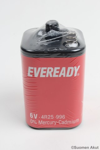 Eveready jousipäällinen paristo 6V - Greencell ruskokiviparistot - 5010419043517 - 1