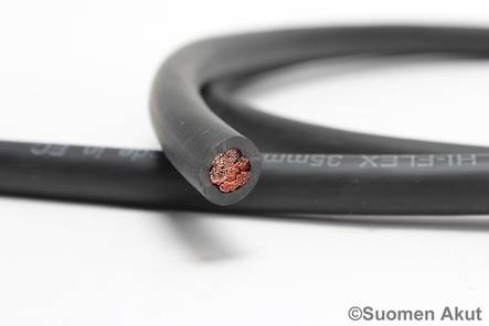 Kaapeli 35mm2 musta 1metri Hiflex - Kaapelit - 47119967 - 1