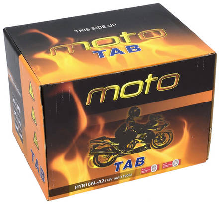 TAB Mp-Akku YB16AL-A2/HYB16AL-A2 12V 16Ah 190A - MP- ja kelkan korkilliset vakioakut - 8435336180287 - 2