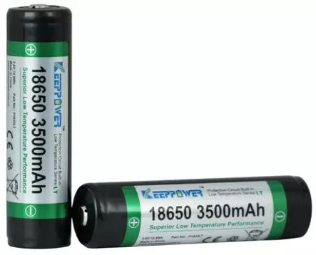 Keeppower P1835LT 18650 3.7V3500mAh 2kpl - 18650 Li-ion kennot - 6970906550647 - 1