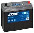 Exide Excell EB456 12V 45Ah - Exide käynnistysakut - 3661024034357 - 1