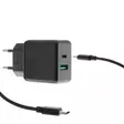 Verkkolaturi USB-C PD20W/QC3.0 18W - Mobiililaitelaturit - 6430049028767 - 1