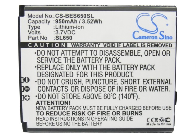 Bea-Fon SL650 akku 3.7v 800mAh - Muiden merkkien puhelinakut - 4894128085447 - 1