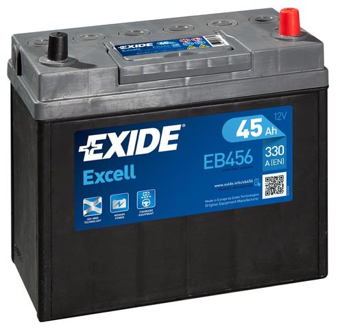 Exide Excell EB456 12V 45Ah - Exide käynnistysakut - 3661024034357 - 1