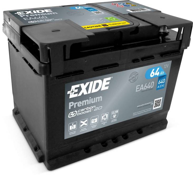 Exide Premium EA640 12V 64Ah - Exide käynnistysakut - 3661024034227 - 1