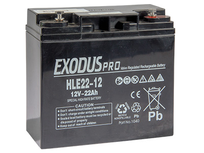 Exodus pro boosteriin 12v 22Ah - AGM ajovoima- ja teollisuusakut - 21097 - 1