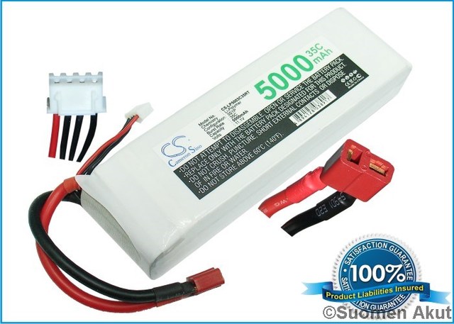 Li-polymer akku 11.1v 5000mah 140x44x32 - Li-polymer kennot/akut - 4894128038917 - 1