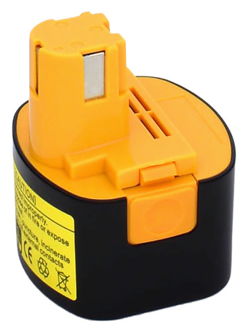 Panasonic (A) 9,6V 2Ah Ni-Mh - Panasonic porakoneakut - 1107 - 1