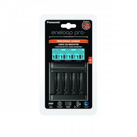 Panasonic eneloop pro Laturi 4paikkainen - NiCd-,NiMH-,Li-ion-, LiPo-laturit - 5410853060017 - 1