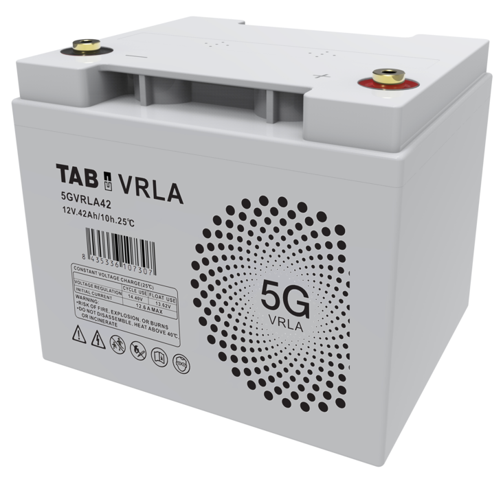 TAB Agm-akku 5GVRLA42 12V 42Ah - AGM ajovoima- ja teollisuusakut - 8435336107307 - 1