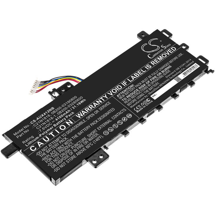 Tietokoneen Akku ASUS 7.6V 4100mAh(490) - Asus kannettavan akut - 4894128162537 - 1