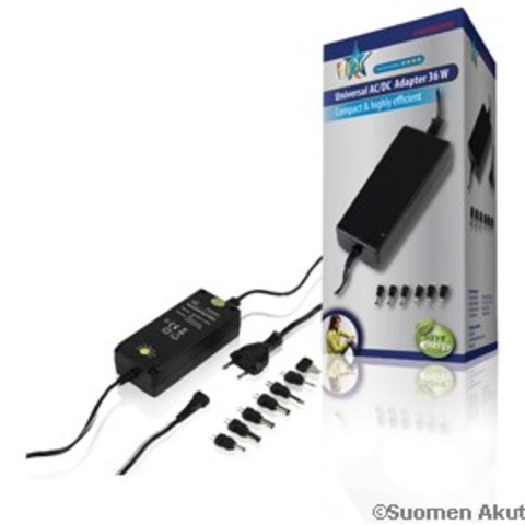 Virtalähde AC/DC 5V-15V 36W Nedis - Laturi- ja virtalähdetarvikkeet - 5412810267187 - 1