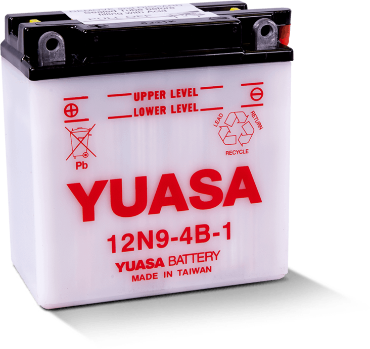 Yuasa Mp-Akku 12N9-4B-1 12V 9Ah/10HR - MP- ja kelkan korkilliset vakioakut - 5050694032127 - 1