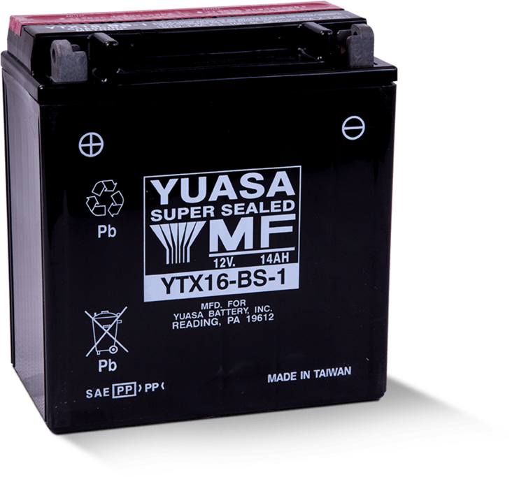 Yuasa Mp-Akku YTX16-BS-1 12V 14Ah - AGM MP- ja kelkan akut - 5050694004537 - 1