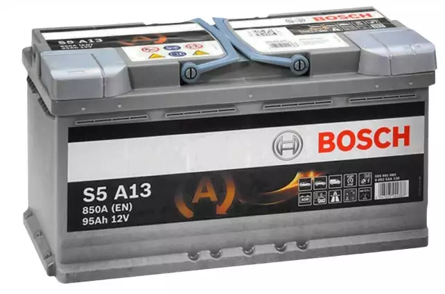Bosch Start Stop AGM S5A13 12V 95Ah 850A - Bosch käynnistysakut - 4047025244367 - 1