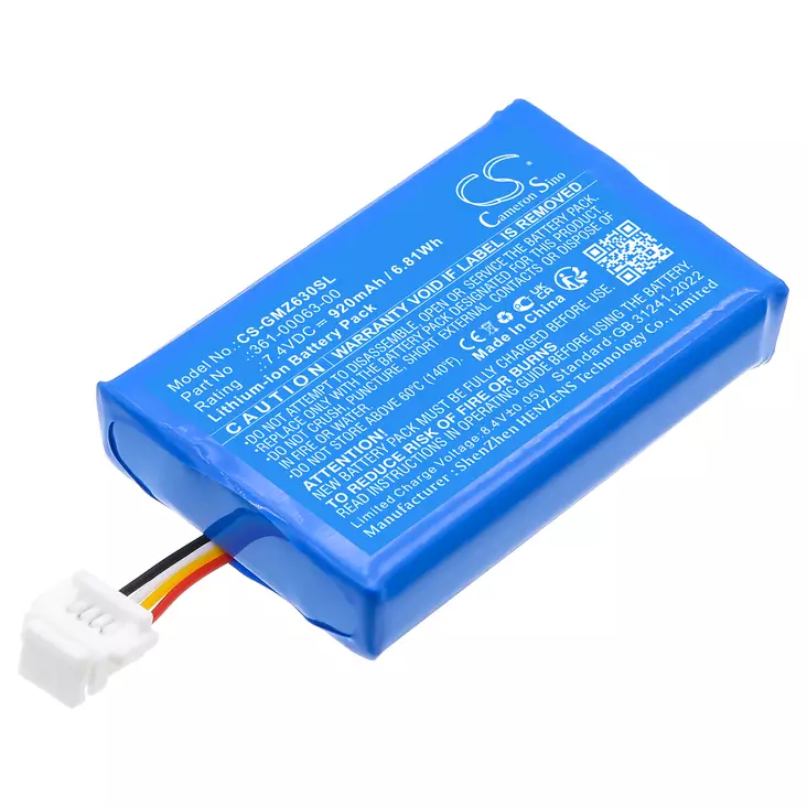 Garmin GPS-Akku 7.4v 920mAh Zumo - Garmin navigaattorin akut - 4894128218067 - 1