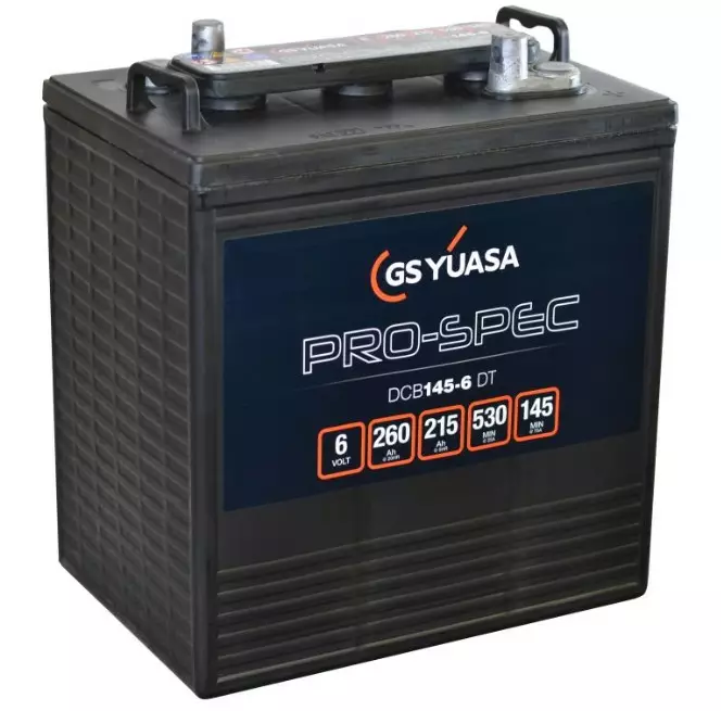 Gs Yuasa DCB145-6DT 6V 260AH/20HR - Putki- ja massalevyakut - 5050694043987 - 1