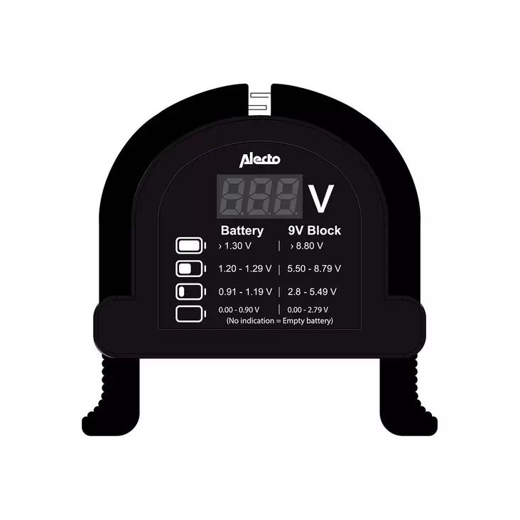 Paristotesteri Alecto BTT2 AAA/AA/C/D/9V - Laturi- ja virtalähdetarvikkeet - 8711902081487 - 1