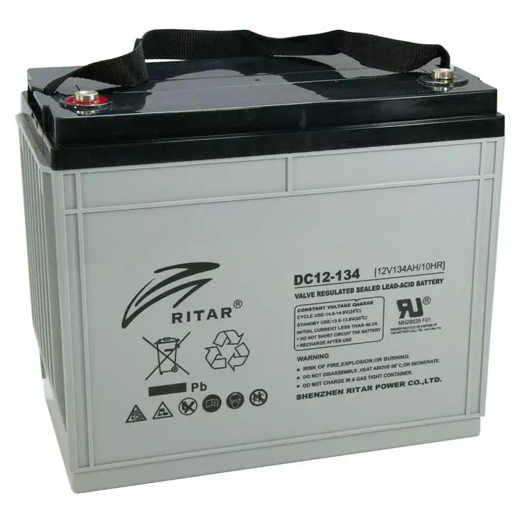 Ritar Agm-Akku DC12-134-F12 12v 134Ah - AGM ajovoima- ja teollisuusakut - 8899671017 - 1