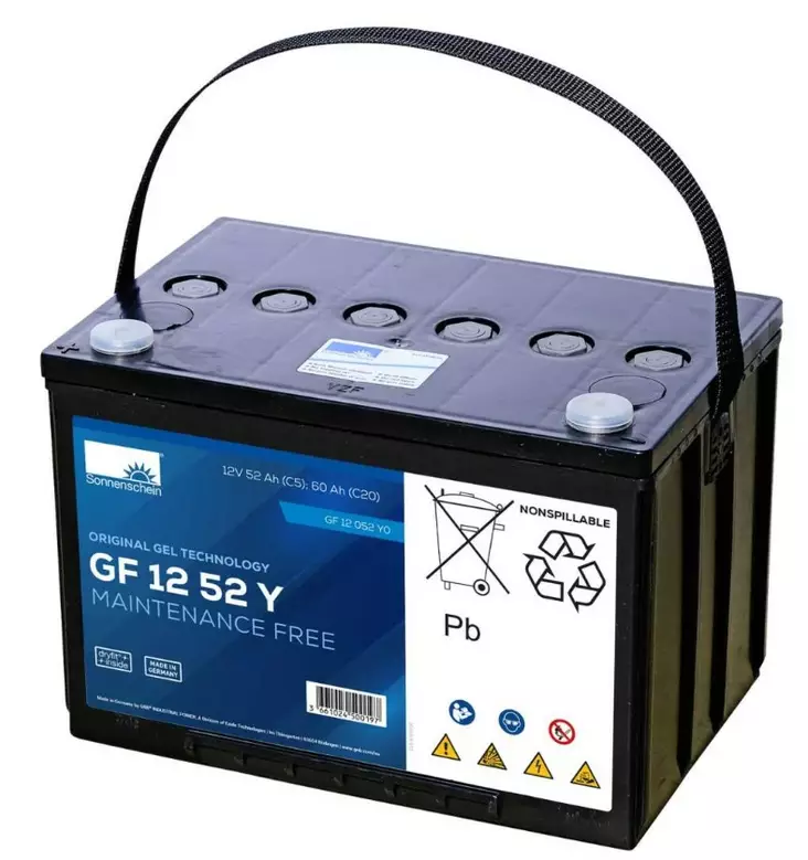 Sonnenschein geeliakku GF12/52Y 12v 60Ah - Geeli ajovoima- ja teollisuusakut - 3661024500197 - 1