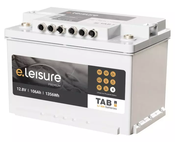 Tab e.leisure L3 Premium akku12,8V106Ah - Li-ion ajovoima- ja teollisuusakut - 3838818455197 - 1