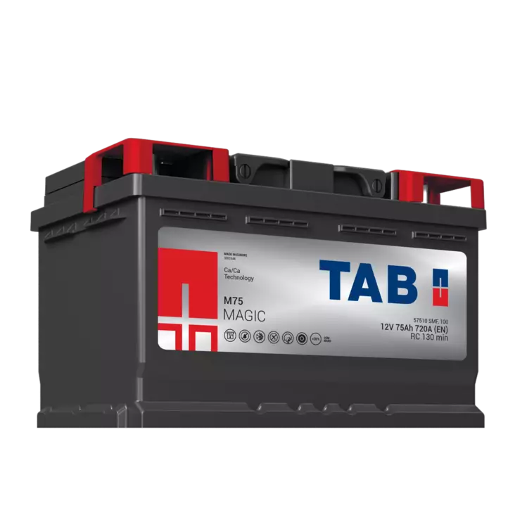 TAB käynnistysakku Magic M75 12V 75Ah 720A(EN - Tab käynnistysakut - 3838807020337 - 3