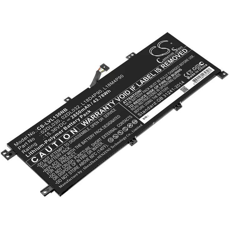 Tietokoneen Akku Lenovo15.36V2850mAh(654 - Lenovo kannettavan akut - 4894128164807 - 1