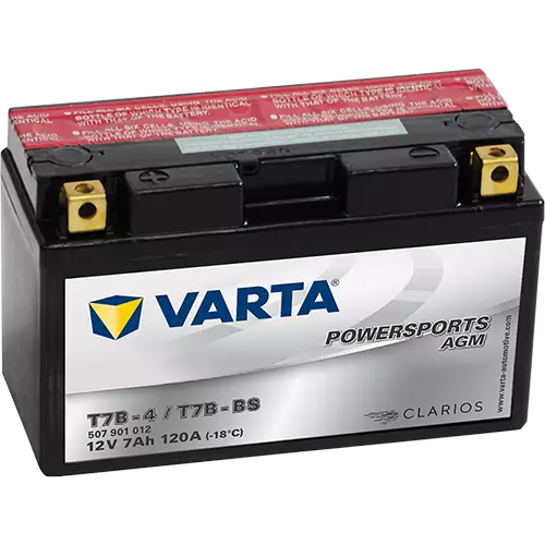 Varta Mp-Akku T7B-BS 12V 7Ah 120A - AGM MP- ja kelkan akut - 4016987127377 - 2