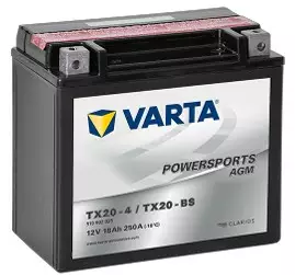 Varta Mp-Akku TX20-BS 12V 18Ah 250A - AGM MP- ja kelkan akut - 4016987127537 - 1