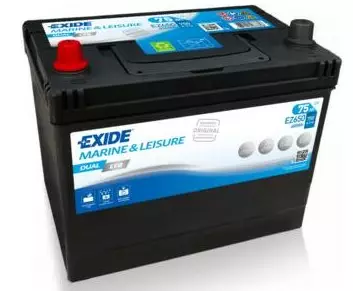 Exide Dual Marine EFB EZ65012V75Ah/650Wh - Exide vene- ja vapaa-ajan akut - 3661024037648 - 1
