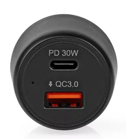 Nedis 12V/24V USB autolaturi 2 porttia - Autopistokelaturit mobiililaitteisiin - 5412810293438 - 2