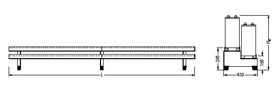9x12V 3Opzs150 akuille teline porrastaso - Muut akkutarvikkeet - 12548 - 1