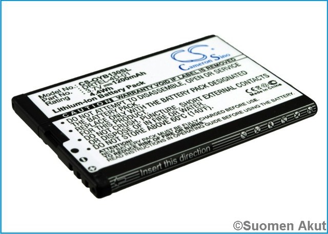 BEA-FON puhelimen tarvikeakku SL320 CS - Muiden merkkien puhelinakut - 4894128057208 - 1