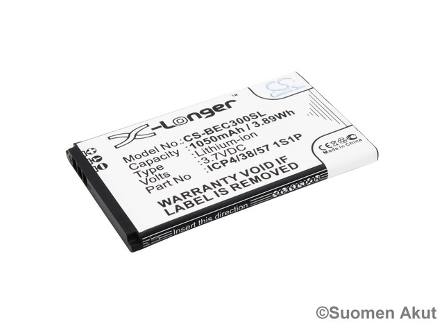 Bea-fon Classic Line 3.7V 1050mAh Liion - Muiden merkkien puhelinakut - 4894128113928 - 1