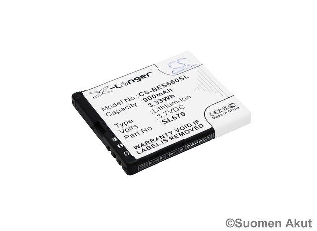 Bea-fon puhelimen tarvikeakku SL652A CS - Muiden merkkien puhelinakut - 4894128112228 - 1