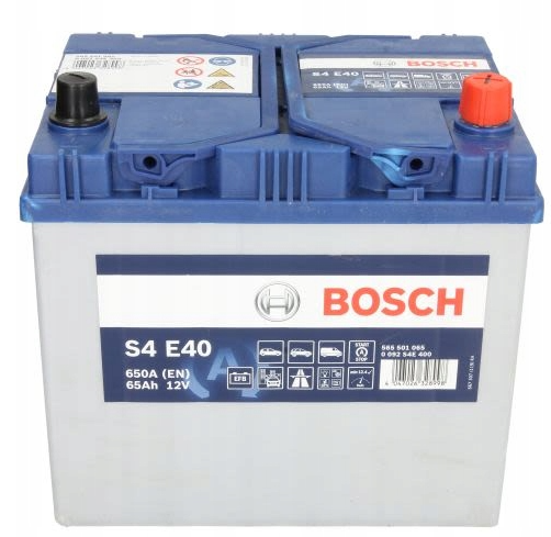 Bosch S4 E40 EFB 12V 65Ah 650A - Bosch käynnistysakut - 4047026328998 - 1