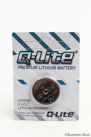CR2032 3V Lithiumparisto 1kpl Blist Q - CR2032 3V lithiumparistot - 6942646801228 - 1
