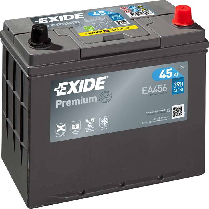 Exide Premium EA456 12V 45Ah - Exide käynnistysakut - 3661024034128 - 1