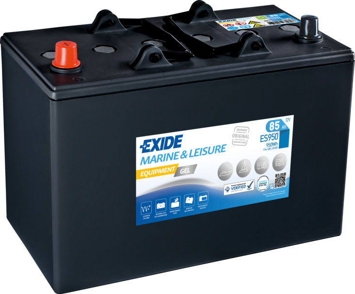 Exide geeliakku ES950 12v 85Ah - Geeli ajovoima- ja teollisuusakut - 3661024035828 - 1