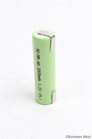 GD AA 1.2v 2000mAh Nimh JK - Nimh Juotoskorvalliset kennot - 1478 - 1