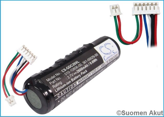 Garmin GPS-akku Liion 3.7v 2600mAh - Garmin navigaattorin akut - 4894128053248 - 1